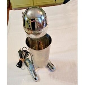 Hamilton Beach 730CT Drink Master Classic Chrome Milkshake Machine Mixer Euc